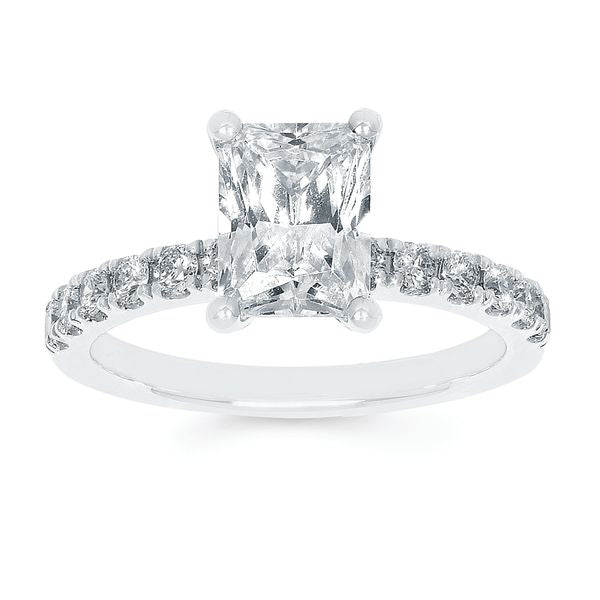 14k White Gold Engagement Ring