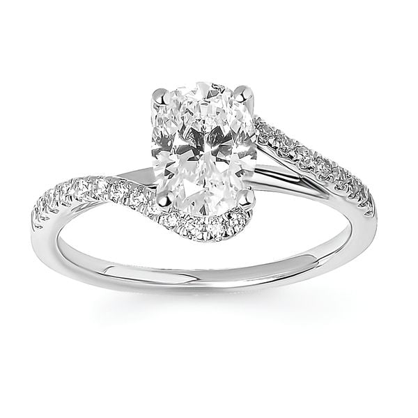 14k White Gold Bridal Set - Image 2