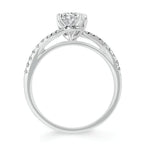 14k White Gold Bridal Set - Image 4