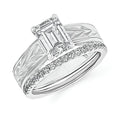 14k White Gold Bridal Set
