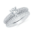 14k White Gold Bridal Set