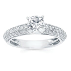 14k White Gold Bridal Set - Image 2
