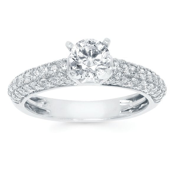 14k White Gold Bridal Set - Image 2