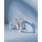 14k White Gold Bridal Set - Image 3