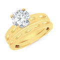 14k Yellow Gold Bridal Set