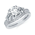 14k White Gold Bridal Set