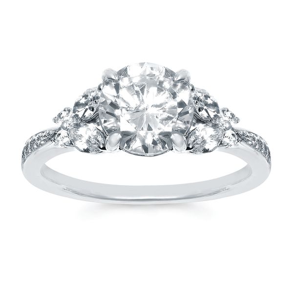 14k White Gold Bridal Set - Image 2