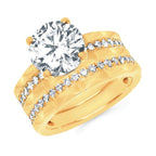 14k Yellow Gold Bridal Set