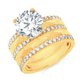 14k Yellow Gold Bridal Set