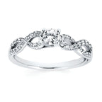 14k White Gold Bridal Set - Image 3