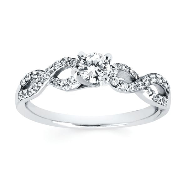 14k White Gold Bridal Set - Image 3