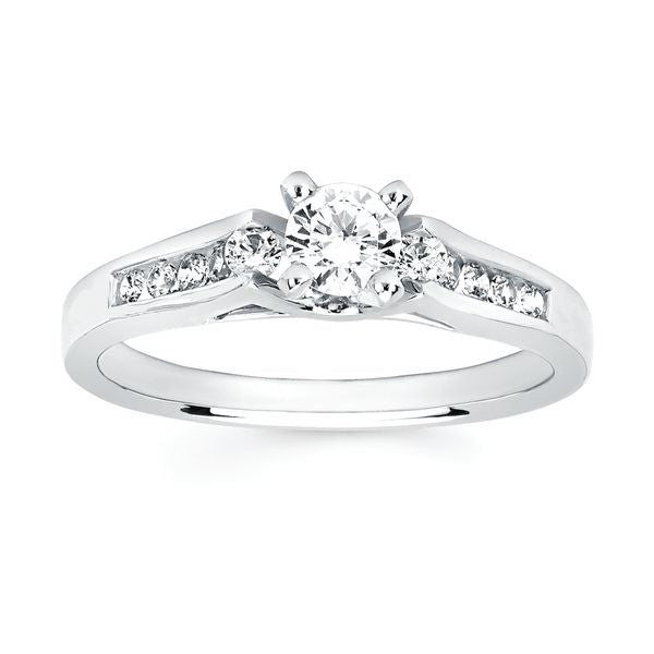 14k White Gold Bridal Set - Image 2
