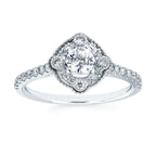 14k White Gold Bridal Set - Image 2