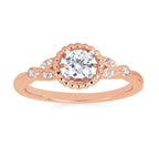 14k Rose Gold Bridal Set - Image 2