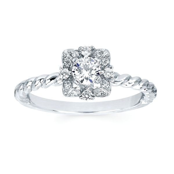 14k White Gold Bridal Set - Image 2