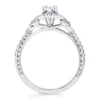 14k White Gold Bridal Set - Image 4