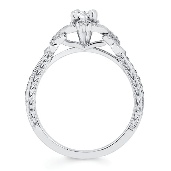 14k White Gold Bridal Set - Image 4