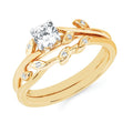 14k Yellow Gold Bridal Set