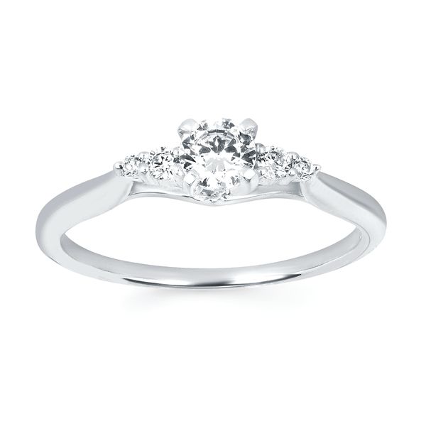 14k White Gold Bridal Set - Image 2