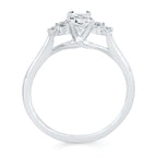 14k White Gold Bridal Set - Image 4