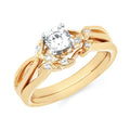 14k Yellow Gold Bridal Set