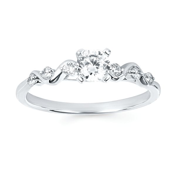 14k White Gold Bridal Set - Image 2