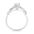 14k White Gold Bridal Set - Image 4