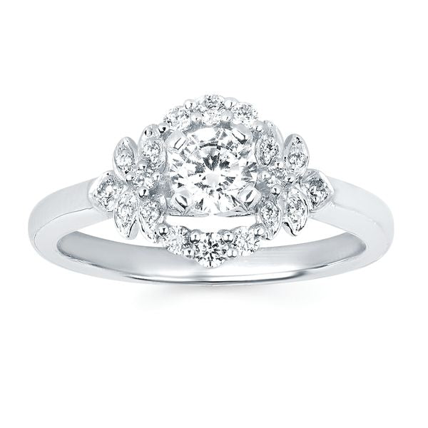 14k White Gold Bridal Set - Image 2