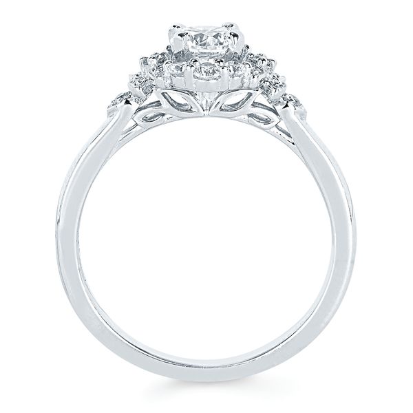 14k White Gold Bridal Set - Image 4