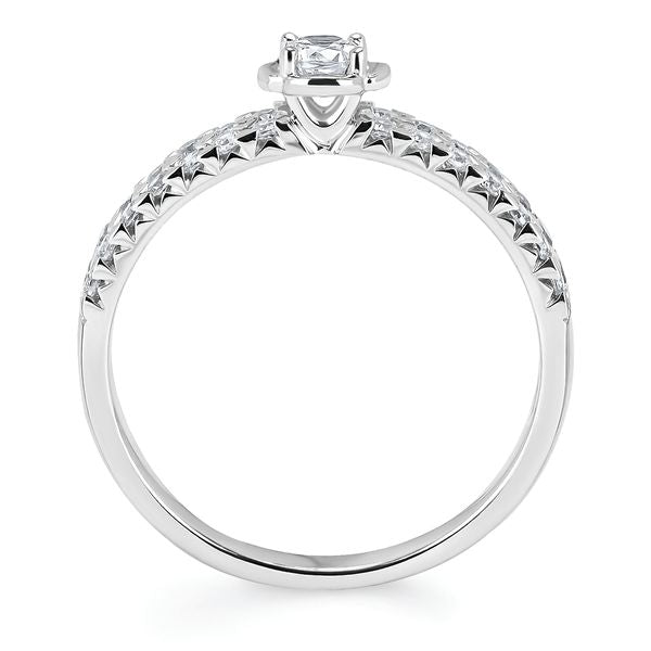 14k White Gold Bridal Set - Image 4