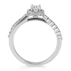 14k White Gold Bridal Set - Image 4