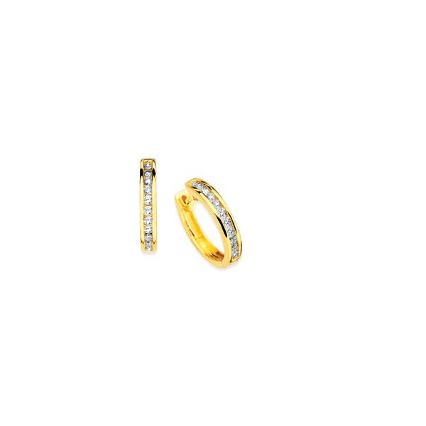 14k White Gold Hoop Earrings