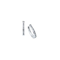 14k White Gold Hoop Earrings