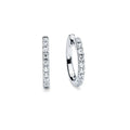 14k White Gold Hoop Earrings