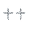 14k White Gold Diamond Earrings