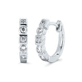 14k White Gold Hoop Earrings