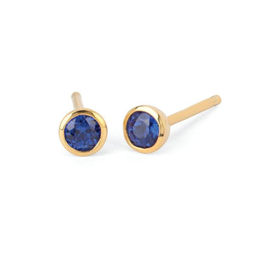 10k Yellow Gold Gemstone Earrings