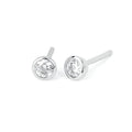 10k White Gold Gemstone Earrings