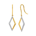 14k Yellow Gold Diamond Earrings