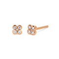 10k Rose Gold Diamond Earrings