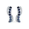 14k White Gold Gemstone Earrings