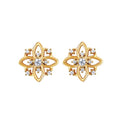 14k Yellow Gold Diamond Earrings