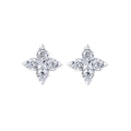 14k White Gold Diamond Earrings