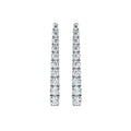 14k White Gold Diamond Earrings