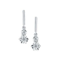 14k White Gold Diamond Earrings