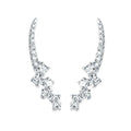 14k White Gold Diamond Earrings