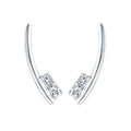 14k White Gold Diamond Earrings