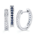 10k White Gold Hoop Earrings