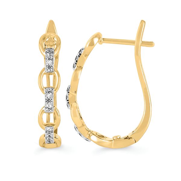 14k Yellow Gold Hoop Earrings