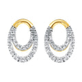 14k Yellow Gold Diamond Earrings
